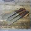 2 No: Vintage Scrapers Plus 1 No: Putty Knife Rosewood Handles - Good Condition
