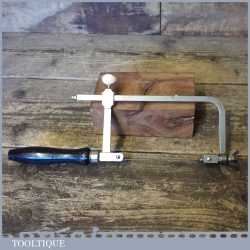 Vintage Cast Steel Jewellers Piercing Saw Ebonised Handle - Good Condition