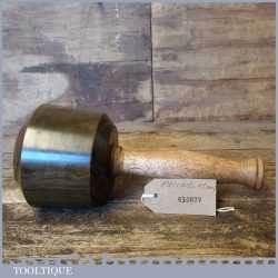 Handmade Wood Turned Old Lignum Mallet Meranti Handle - Ebony Wedge