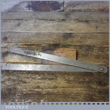 Vintage German 2ft Metric/Imperial Folding Steel Ruler – Good Condition ...