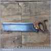 Antique Harrison Bros & Howson 14” Steel Back Bench Tenon Saw - Sharpened