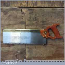 Vintage No: 120 W Tyzack Sons & Turner 14” Brass Back Tenon Saw - Sharpened