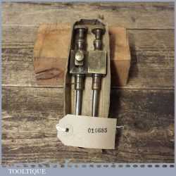 Vintage Pair Quality MHC 6” Brass Trammel Points - Broad Arrow 1953