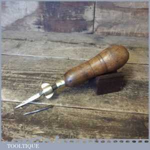 Vintage Beechwood Brass Multi Tool 2 Attachments - Good Condition Vintage Beechwood Brass Multi Tool 2 Attachments - Good Condition