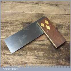 Vintage W. Marples & Sons 4 ½” Rosewood Brass Try Square - Good Condition