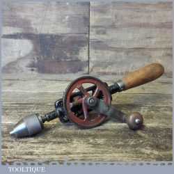 Early Unusual Vintage German Double Pinion Egg Beater Hand Drill