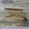 Vintage 2ft Rabone No: 1375 Boxwood Brass Folding Ruler - Good Condition