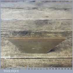 Old Vintage 4” Cast Brass Mitre Template - Good Condition