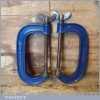 2 No: Vintage Record Engineer’s 6” G Clamps - Good Condition
