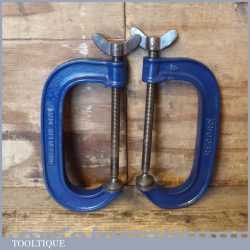 2 No: Vintage Record Engineer’s 6” G Clamps - Good Condition