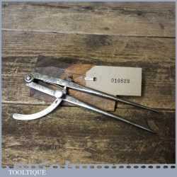 Vintage Leatherworking 7” Square Leg Steel Dividers - Good Condition