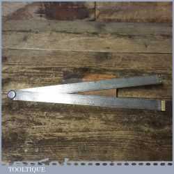 Vintage Dobco German 2ft Brass Tipped Folding Steel Ruler - Good Condition