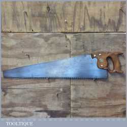 Vintage 26” Henry Disston Philadelphia No: 7 RIP Saw - Refurbished Sharpened