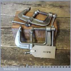 Vintage Pair Record Junior No: 129 Three Way G Cramps - Good Condition