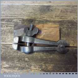 Vintage Spring Loaded Cast Steel Hand Vice - Good Condition