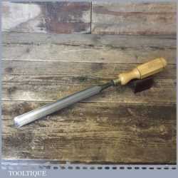 Vintage Moulson Bros 15/16” In Cannel Gouge Paring Chisel - Sharpened Honed