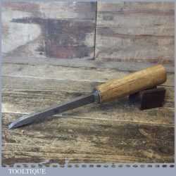 Vintage 3/8” Cast Steel Mortice Chisel - Sharpened Honed