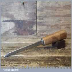 Vintage A. Hildick 1/4” Cast Steel Mortice Chisel - Sharpened Honed