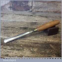 Vintage W. Marples 1/2” Straight Wood Carving Gouge Chisel - Sharpened Honed