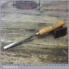 Vintage H Taylor 3/8” Straight Wood Carving Gouge Chisel - Sharpened Honed