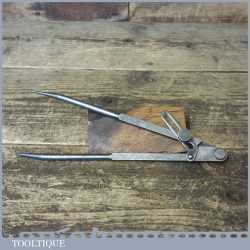 Vintage Monument Leatherworking Cast Steel 9” Square Leg Dividers