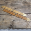 Two Vintage Boxwood Folding Rulers With Chamfered Edge