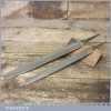 2 No: Unused Vintage Half Round Sheffield Cast Steel Rasp Files