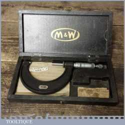 Vintage Boxed No: 966 Moore & Wright 2”-3” Micrometer - Good Condition