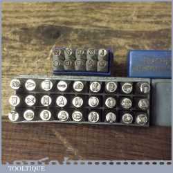 Vintage Sets Of JHS letter And TC Number Stamps - Good Condition