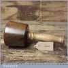 Craftsman Hand Turned Old Lignum Mallet Lacewood Handle - Ebony Wedge