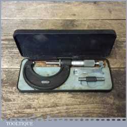 Vintage No: 966M Boxed Moore & Wright 25-50mm Metric Micrometer - Good Condition