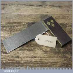 Vintage Carpenters Rosewood Brass 6” Try Square - Good Condition