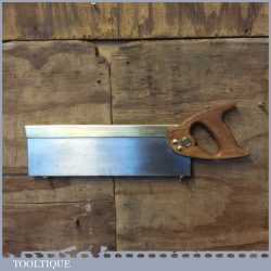 Vintage Spear & Jackson 12” Brass Back Tenon Saw 12 TPI - Fully Refurbished