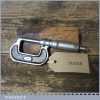 Vintage No. 964 Moore & Wright 0 - 1” Imperial Micrometer - Good Condition