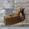 Vintage Handled Beechwood York Pitch Smoothing Block Plane Alloy Sole