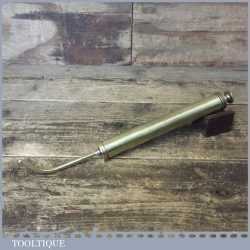 Vintage Westhill Solid Brass Animal Veterinary Medical Syringe - Good Condition