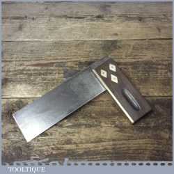 Vintage Carpenters Rosewood Brass 6” Try Square - Good Condition