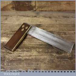 Vintage Marples carpenters rosewood and brass 9” try square in good used condition.