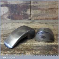 2 No: Vintage Panel Beaters Cast Steel Dollies - One By Sykes