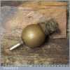 Vintage Solid Brass Plumb Bob With String - Good Condition