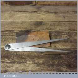 Vintage Moore & Wright 8 ¼” Screw Joint Steel Dividers - Good Condition