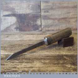 Vintage Herring Bros 3/16” Cast Steel Mortice Chisel - Sharpened Honed