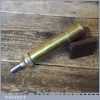 Vintage 4” Tecalemit brass automotive motorcycle grease gun in fair used condition.