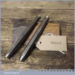 T11787 - 2 No: vintage rivet setting punches in good used condition.