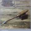 Vintage Ward 3/8” Wood Carving Reversed Curved Spoon Gouge Chisel - Sharpened Honed