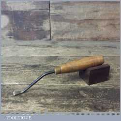 Vintage W. Marples 3/8” Wood Carving Cranked Neck Flat Chisel - Sharpened Honed