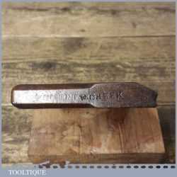 Antique 18th Century Whittington 3/8” Hollow Beechwood Moulding Plane