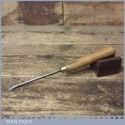Vintage S.J. Addis 5/16” Fishtail Carving Chisel - Sharpened Honed