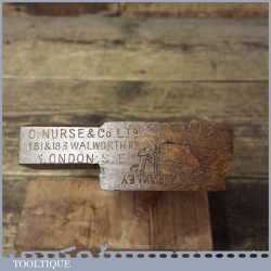 Vintage Charles Nurse & Co 1/8” Beading Beechwood Moulding Plane