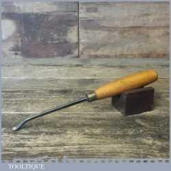 Vintage Herring Bros 1/4” Woodcarving Spoon Gouge Chisel - Sharpened Honed